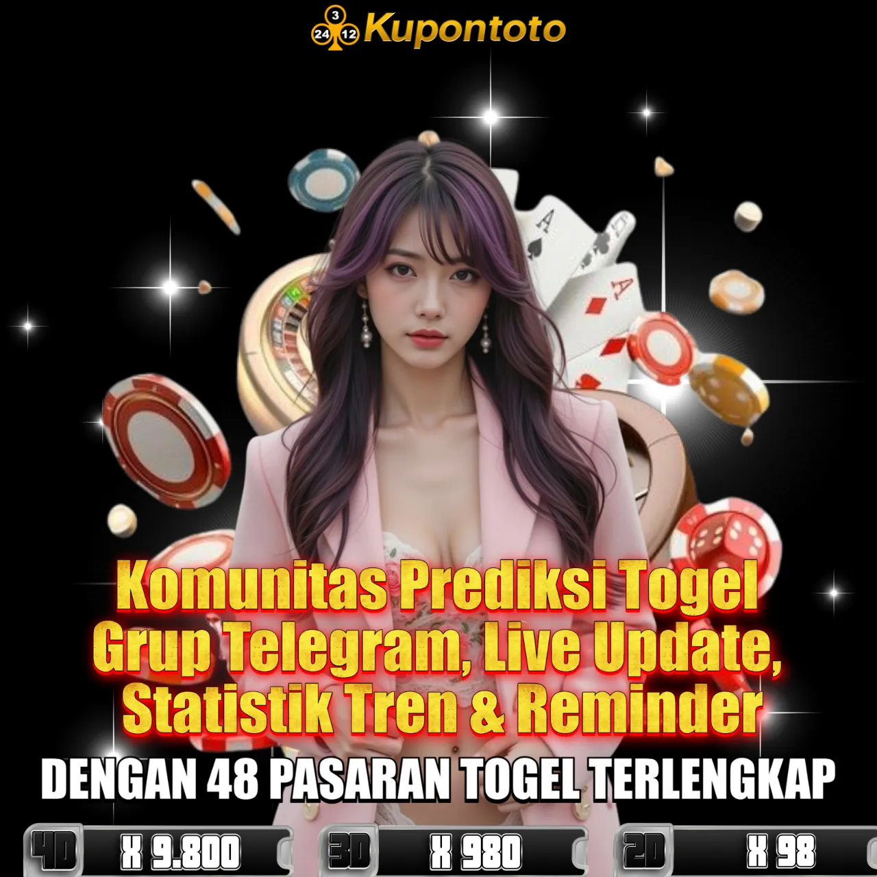 Kupontoto 🎉 Komunitas Prediksi Togel — Grup Telegram, Live Update, Statistik Tren & Reminder